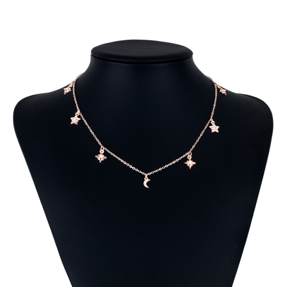 4/$30 Dainty Celestial Rosegold Necklace - Picture 2 of 7